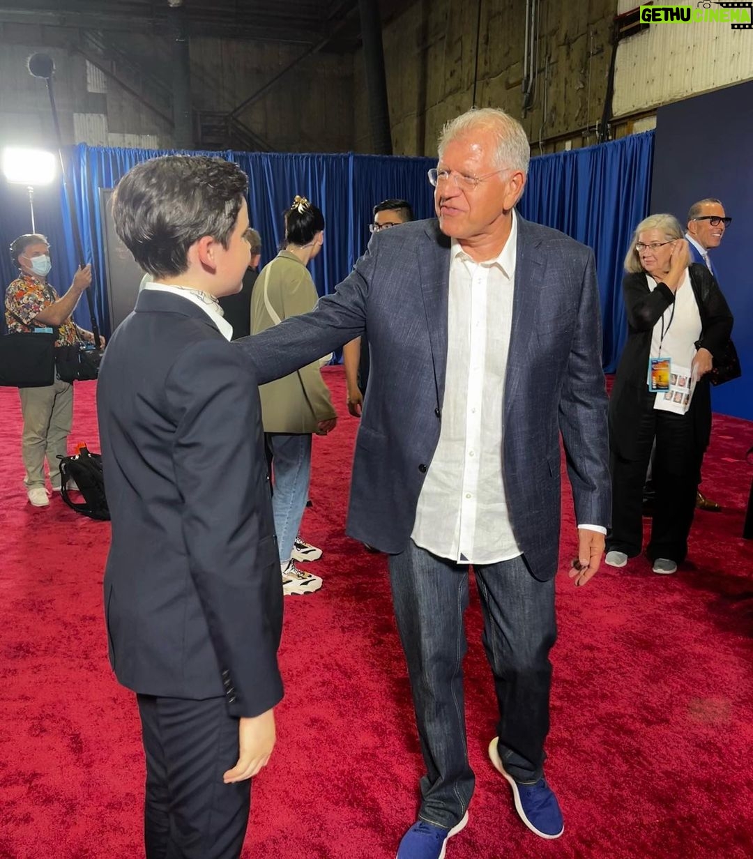 Benjamin Evan Ainsworth Instagram - What an amazing night at the World Premiere of Disney’s Pinocchio @waltdisneystudios This was such a proud moment for me and my family. @disneypinocchio is streaming NOW on @disneyplus . . . . . Thanks to @fevmo and @theaistenes for styling me and to @jcrew for the amazing threads!