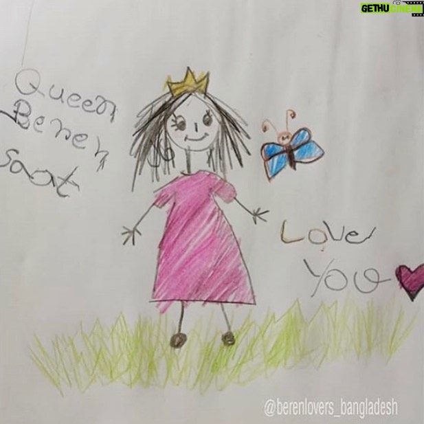 Beren Saat Instagram - Love you very much Samia 💖🦋 Thank you @berenlovers_bangladesh