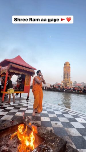 Bhavin Bhanushali Instagram - 22-01-2024 ❤️ Historic day for Bharat 🇮🇳 
Shree Ram is back in Ayodhya 🚩 
Jai Shree Ram 🚩 
#ayodhya #jaishreeram #rammandir