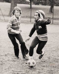 Bob Marley Instagram - “If you want to get to know me, you will have to play football against me and the Wailers.” #BobMarley 📷 by #AdrianBoot, Battersea Park, London, 1977 ©️ Fifty-Six Hope Road Music Ltd. #bobmarley #football #futbol #soccer #sports #london #batterseapark #chelsea #1977 #exodus #exodustour