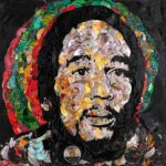 Bob Marley Instagram - “Who’s gonna put back, oh the pieces, to my broken heart, once again.” #ThereSheGoes #BobMarley 💿🎨 by @francleeart, made from recycled CDs and vinyl records. Post your original pieces tagged #bobmarleyart and we’ll share some favorites!