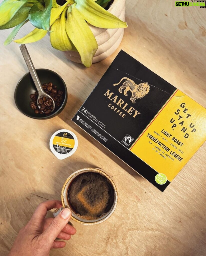 Bob Marley Instagram - Make a defiant start to your day with a cup of @marleycoffee’s Get Up Stand Up—now available in recyclable single serve capsules, and made from 100% Fairtrade Certified and sustainably-grown beans ☕✨ Elevate your mornings with every sip, and let the rhythm fill your cup & soul.💚💛❤️🎵 #GetUpStandUp #CoffeeLove #MarleyCoffee #WeekendVibes @marleycoffee.chile @marleycoffeepdc @marleycoffee.ecuador @marleycoffee.paraguay @marleycoffee.peru @marleycoffee.uruguay @marleycoffee.mx @marleycoffee.brasil @marleycoffee.argentina @marley_coffee_sweden @marleycoffee.europe @marleycoffee_southafrica @irelandmarleycoffee @marleycoffee.bolivia @marleycoffeett