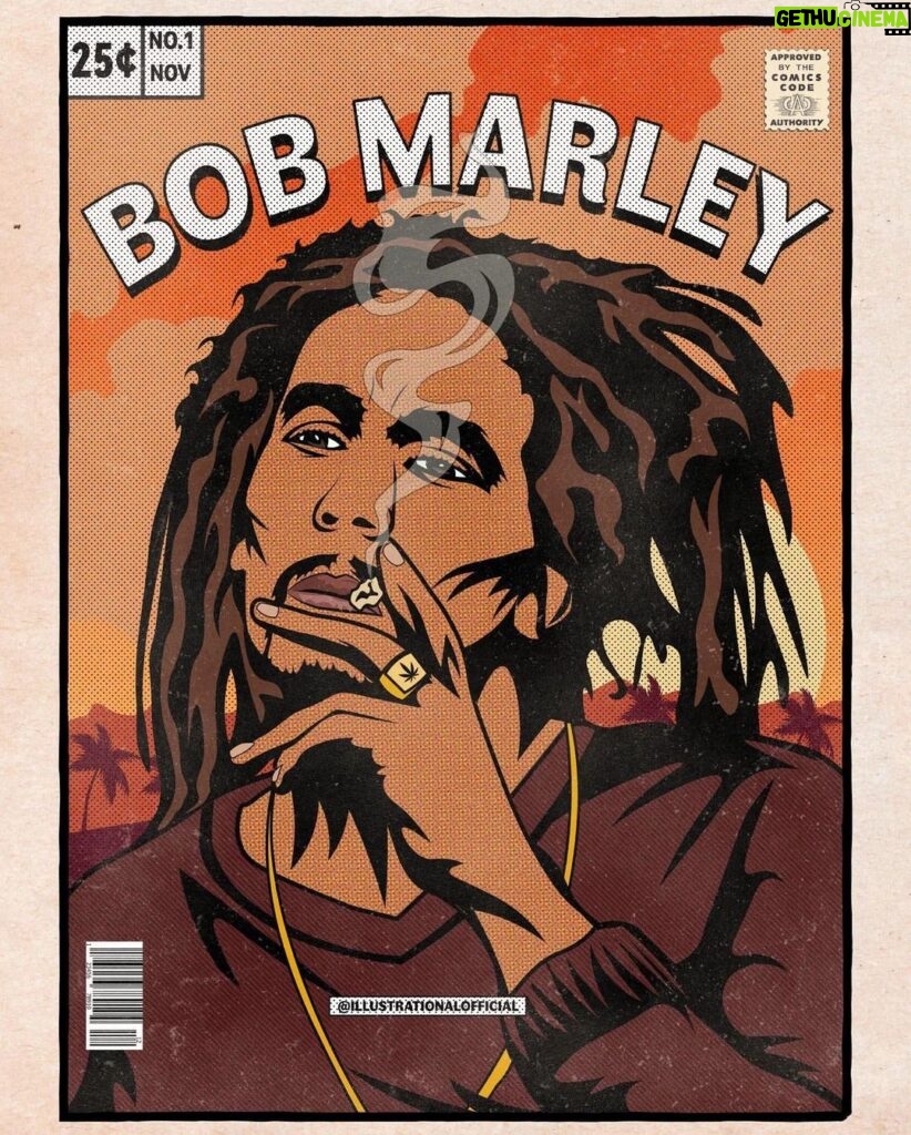 Bob Marley Instagram - “Herb teach you to be someone.” #bobmarley What would be Bob’s comic book superhero origin story? Share your version with us in the comments! 🎨 by @illustrationalofficial Share your works ➡️ #bobmarleyart