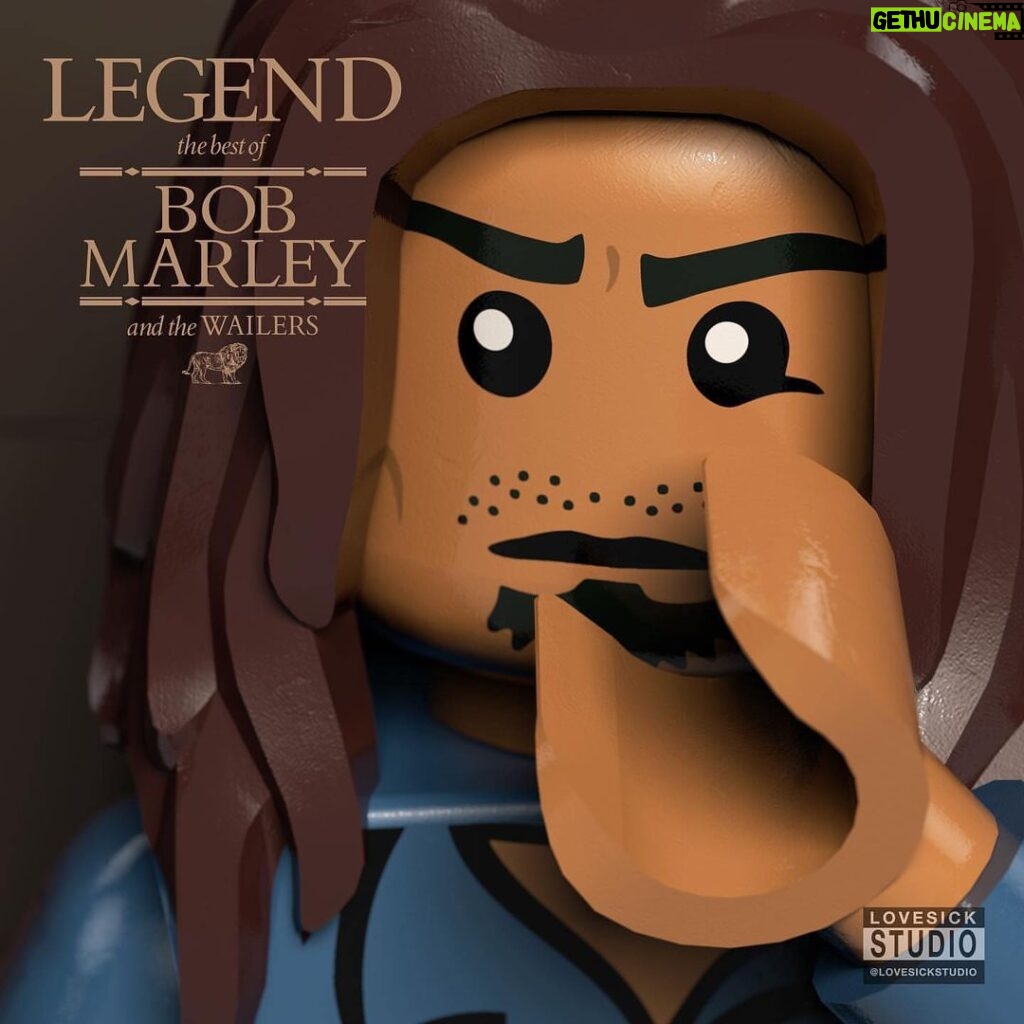 Bob Marley Instagram - “Dem say this game is a game where if you don’t mind sharp, yah loose your consciousness.” #bobmarley 🧱🎨 Lego album art interpretation by @lovesickstudio