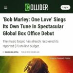 Bob Marley Instagram - From @lashanalynch, who plays @officialritamarley in @onelovemovie : No. 1 at the box office! And your reviews are making me feel some type of way. Proud and thankful for all the love for #OneLoveMovie. A movie for the people 💚💛🖤