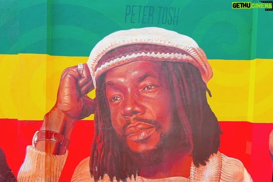 Bob Marley Instagram - Honoring Trench Town’s legends with this beautiful mural where Bob Marley grew up in Trench Town, Jamaica 🇯🇲 (swipe left): #BobMarley, @officialritamarley, @petertosh, @bunnywailerofficial, Vincent “Tata” Ford, Delroy Wilson, along with Emperor Haile Selassie I. @onelovemovie #visitjamaica @trenchtowncultureyard 🎨 by: @onejhar_, @Taoszen, @pamellac.c, and Michael Robinson Trench Town Jamaica