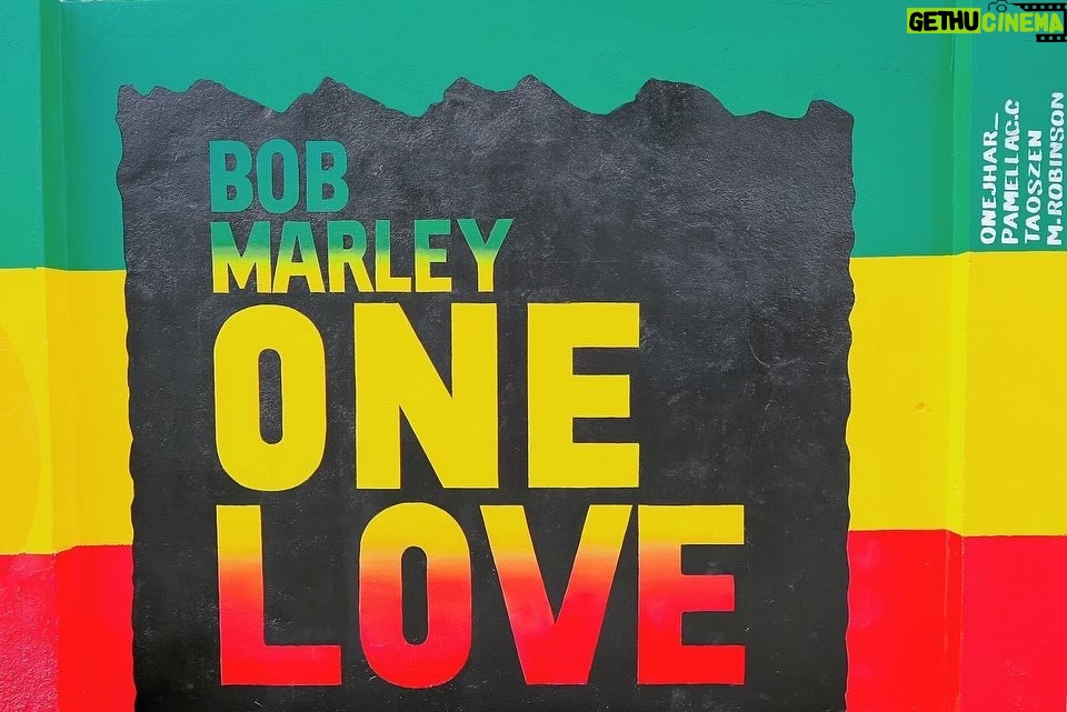Bob Marley Instagram - Honoring Trench Town’s legends with this beautiful mural where Bob Marley grew up in Trench Town, Jamaica 🇯🇲 (swipe left): #BobMarley, @officialritamarley, @petertosh, @bunnywailerofficial, Vincent “Tata” Ford, Delroy Wilson, along with Emperor Haile Selassie I. @onelovemovie #visitjamaica @trenchtowncultureyard 🎨 by: @onejhar_, @Taoszen, @pamellac.c, and Michael Robinson Trench Town Jamaica