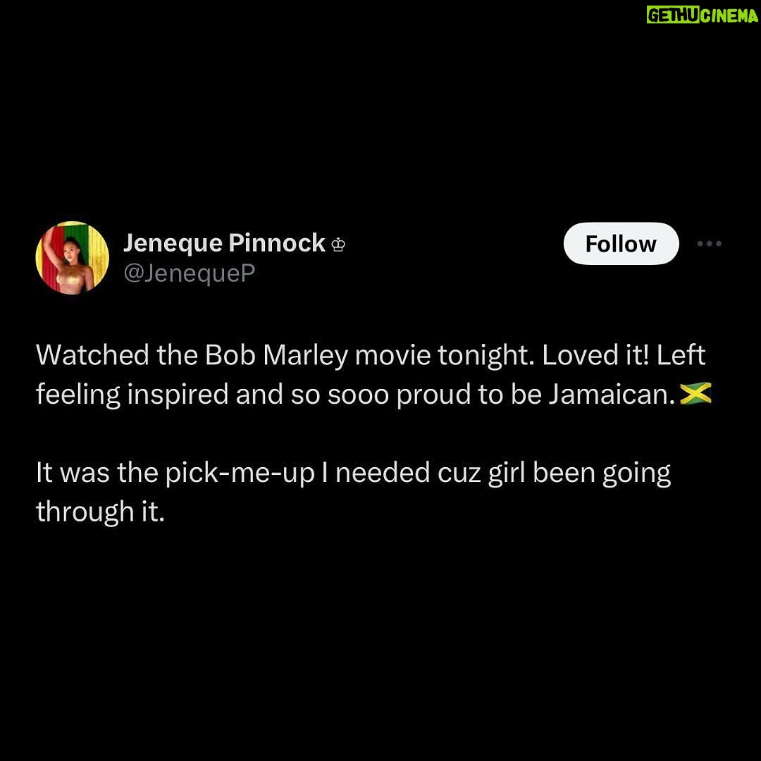 Bob Marley Instagram - ‘Bob Marley: One Love’ is a movie for the people. @OneLoveMovie #OneLoveMovie #BobMarleyMovie #BobMarley