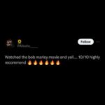 Bob Marley Instagram - ‘Bob Marley: One Love’ is a movie for the people. @OneLoveMovie #OneLoveMovie #BobMarleyMovie #BobMarley