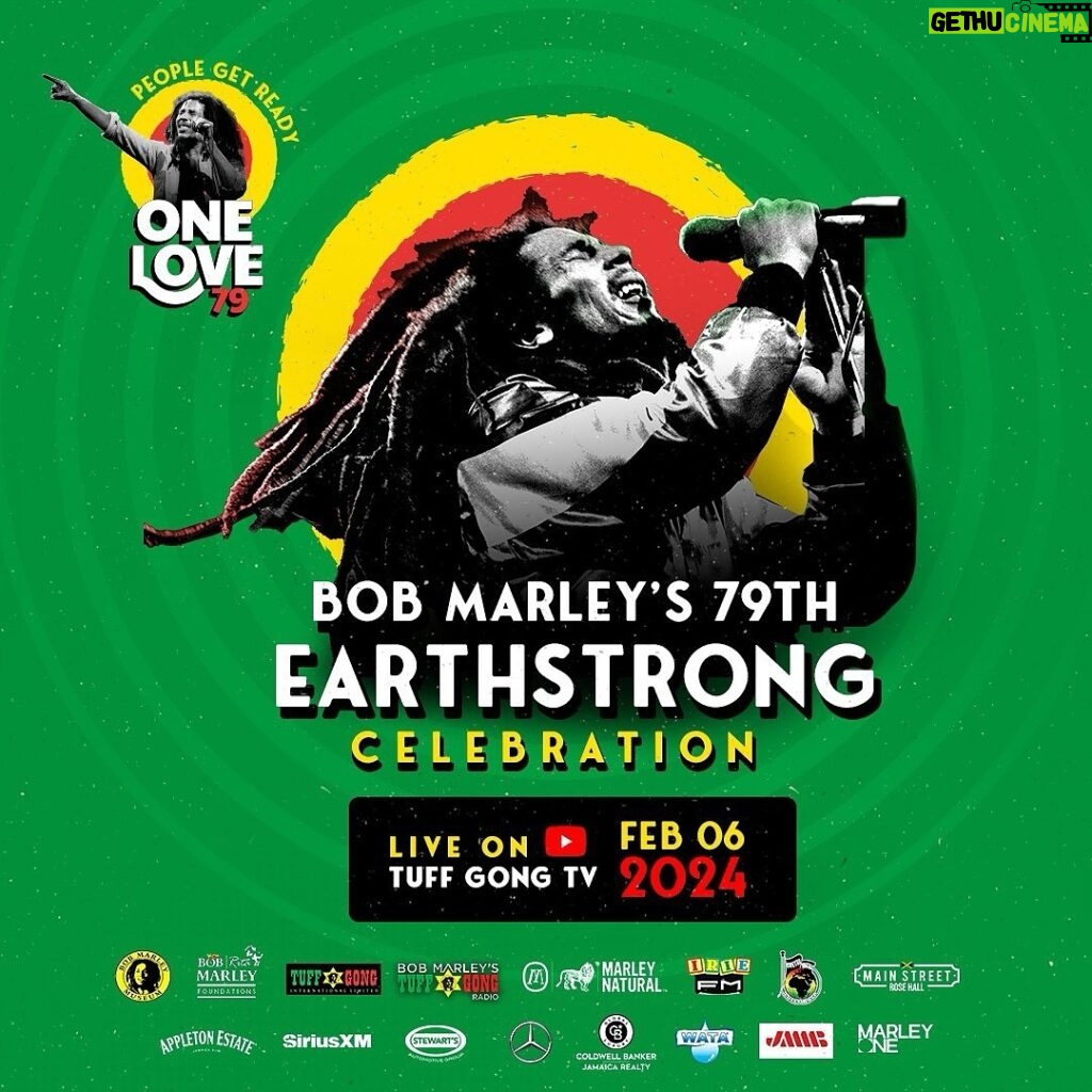Bob Marley Instagram - Let’s get together and feel alright 🎶💚💛🖤 Starting tomorrow morning (Feb 6) at 7am ET, celebrate Gong’s 79th birthday with us all day long at the @bobmarleymuseum and live streaming through the Tuff Gong TV YouTube (link in story). Featuring live music, educational activities, and soulful performances, don’t miss out on this cultural experience! #BobMarley #Marley79 #BobMarleyMuseum #VisitJamaica #LiveMusic #CulturalExperience #tuffgongtv Bob Marley Museum
