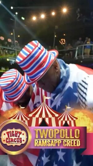 Bob Sapp Instagram - “The funnest thing I’ve EVER done in a boxing ring” - Rampage Jackson on Fight Circus 😮‍💨🎪 WATCH Fight Circus for FREE on www.fightcircus.TV  #fightcircus #rampagejackson #bobsapp #wwe #mma