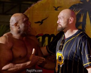 Bob Sapp Instagram - @tysonfury & @bobsappofficial 
🎪 Fight Circus Vol. 7: Lock, Stock, and Two Smoking Sausages 🌭🌭
Watch it FREE on Fight Circus TV - 🔗 Link in Bio

#FightCircus #FMD #FullMetalDojo