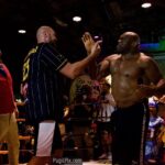 Bob Sapp Instagram - @tysonfury & @bobsappofficial 🎪 Fight Circus Vol. 7: Lock, Stock, and Two Smoking Sausages 🌭🌭 Watch it FREE on Fight Circus TV - 🔗 Link in Bio #FightCircus #FMD #FullMetalDojo Junkyard Theatre