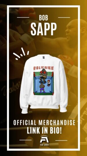 Bob Sapp Instagram - Excited to announce my limited edition merch drop in partnership with @fanarchco

@bobsappofficial merch line LINK IN BIO

Check out the link in my bio to snag one for yourself and show your support #NIL #FanArchFamily