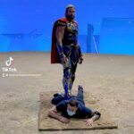 Bobby Holland Hanton Instagram - Step brothers😂⠀ ⠀ ⠀ ⠀ #thorloveandthunder #wallop #behindthescenes #chrishemsworth #thor #stuntdouble Marvel Universe