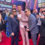 Bobby Holland Hanton Instagram - Thor Love and Thunder LA Premier. Never a dull moment with my crew, best humans on the planet ❤️➕⚡️ #wallop #thorloveandthunder #premier #elcapitantheatre #marvelstudios The El Capitan Theatre