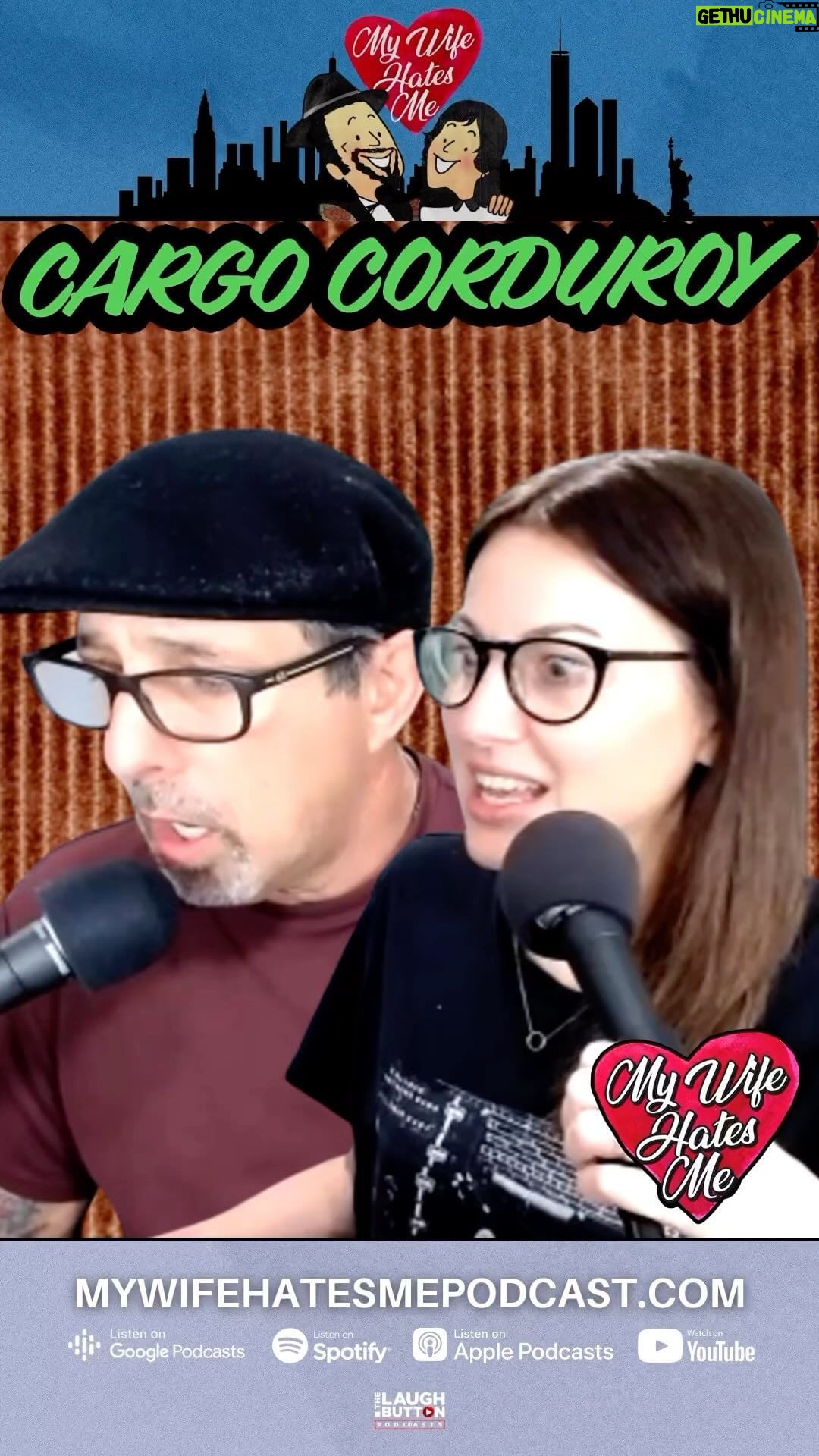 Bonnie McFarlane Instagram - This week on MWHM: Rich announces his Cargo Pant Corduroy tour 💦 . #njcomedy #nycomedy #standupcomedians #richvos #bonniemcfarlane #mywifehatesme #comedypod #fyp