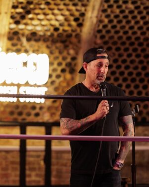 Bonnie McFarlane Instagram - Lil Fish Comedy, Overthrow Boxing and Forged Irish Stout put on a great show last night. I gave it all I had. I fought my heart out. And in the end I went the distance. 
Hosted to perfection by @thejamesmattern and a drop in by @richvosthelegend was a fun night! 
@forgedirishstout
@johnandhiscamera
@lilfishcomedy
@thenotoriousmma 
@culinary.creators
