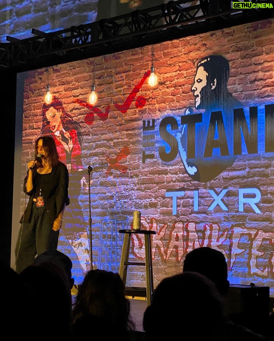 Bonnie McFarlane Instagram - The Legend @bonniemcfarlane @thestandnyc theater @skankfestnyc in Vegas! Notorietylivelv