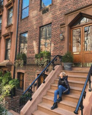 Bonnie Somerville Instagram - 12 Schermerhorn St. First time back on that stoop in over 25 yrs. I will always miss it. What an amazing place to grow up. Wish I had appreciated it then! Sigh. But this time I got to sit there with my Love. Forever a Bridge & Tunnel Girl. #brooklyn #brooklynheights #bk