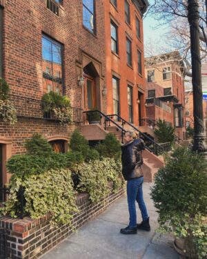 Bonnie Somerville Instagram - 12 Schermerhorn St. First time back on that stoop in over 25 yrs. I will always miss it. What an amazing place to grow up. Wish I had appreciated it then! Sigh. But this time I got to sit there with my Love. Forever a Bridge & Tunnel Girl. #brooklyn #brooklynheights #bk