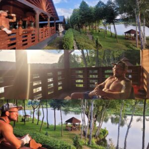 Borys Mańkowski Instagram - Szybka odnowa dla głowy i ciała. W szczególności teraz. Plan uknuty i wracam do działania, mimo że z jedną ręką. 
@hotel.kormoran ☀️ 🪶 będę tu wracać 🙌🏻