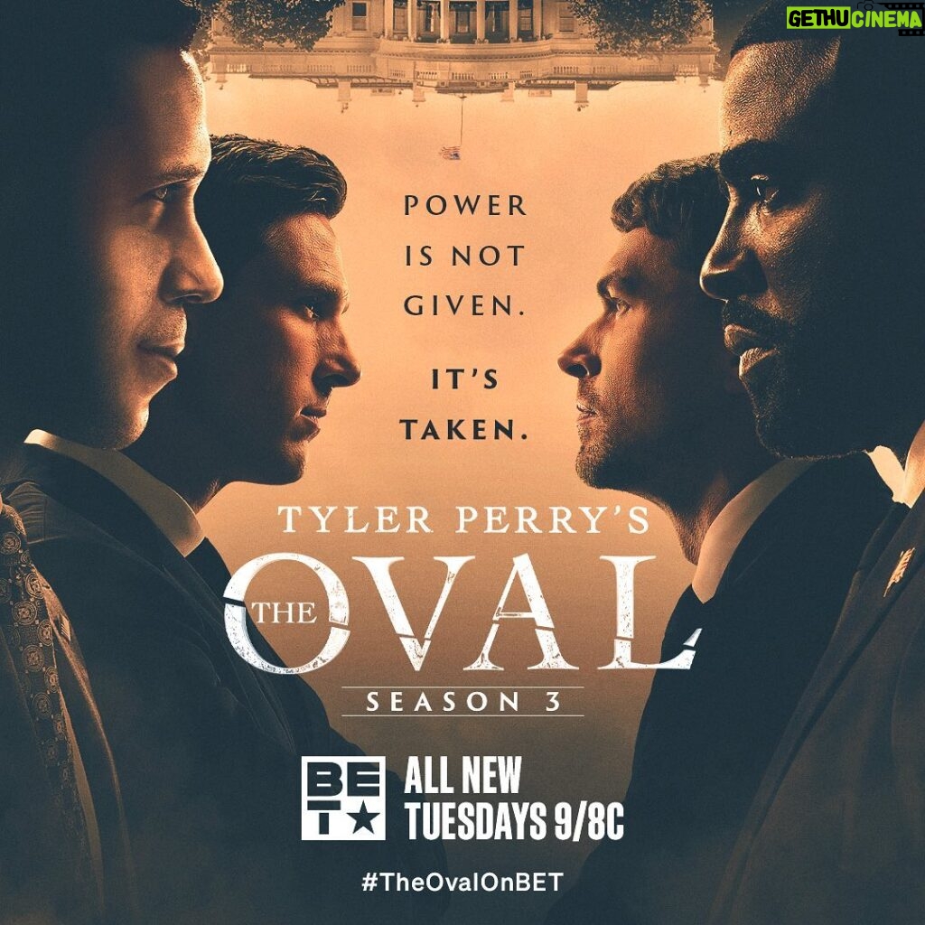 Brad Benedict Instagram - Shots will be fired…well, more shots will be fired. Who lives, who dies, who will end up on top? @theovalonbet returns with the second half of season 3 this coming Tuesday, January 11th. Tune in at 9pm on @bet #theovalonbet #tylerperry #newepisodes The White House