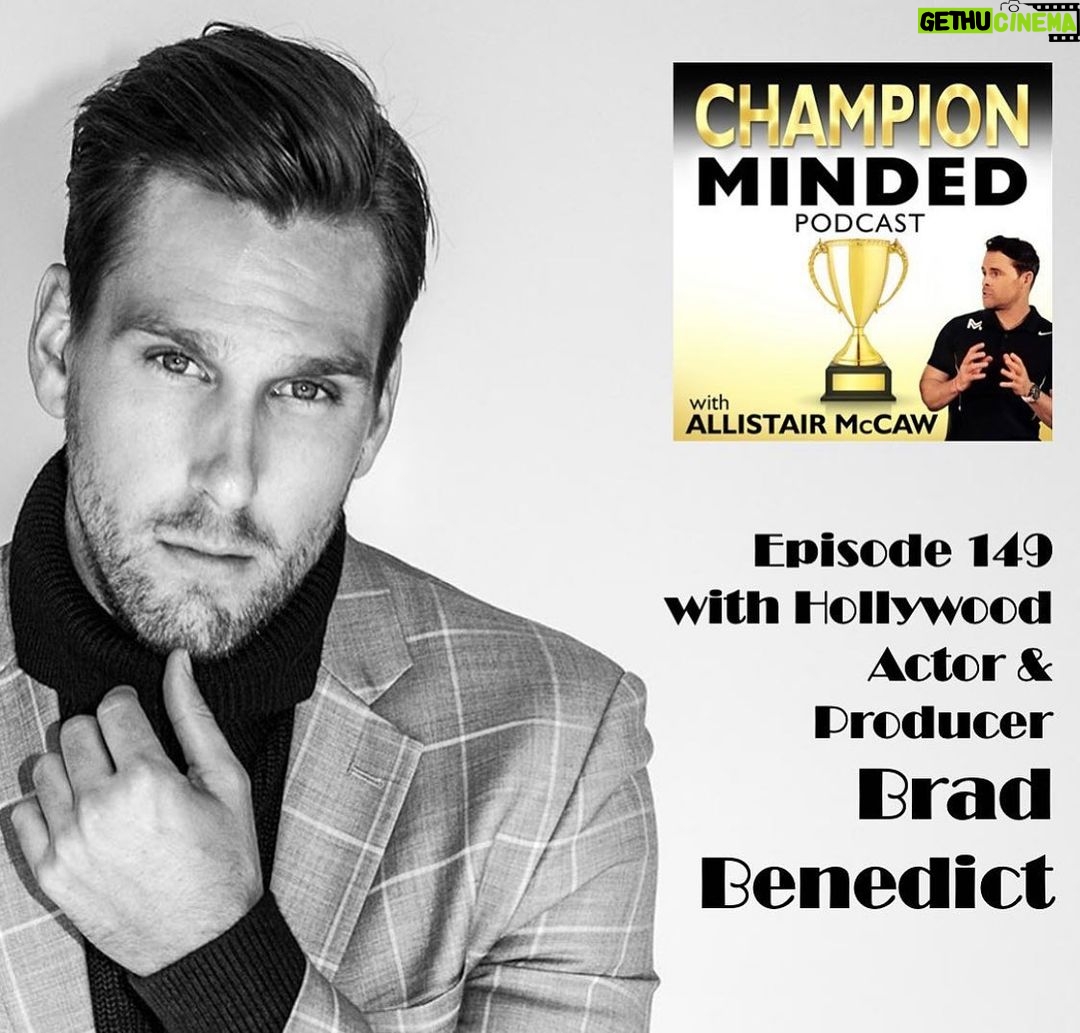 Brad Benedict Instagram - I was lucky to meet Allistiar McCaw, @bechampionminded, a few years back when I did a segment with him for #FitToHit on the @tennischannel. This time around I was invited to be a guest on his #ChampionMinded podcast. Click the link in my bio to hear our conversation. . . “Ep.149 features Hollywood actor & producer @bradbenedict Brad currently stars in Tyler Perry’s @theovalonbet and “Shark Academy” In this episode of “People with a Passion for what they do” Brad shares his journey and how he made it to the big screen.” Hollywood, California
