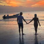 Brad Benedict Instagram - “Let’s make a silhouette heart, babe.” 🤦🏼‍♂️ #IslaHolbox #Mexico #Sunset #Silhouette #SkyOnFire Isla Holbox