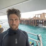 Brad Benedict Instagram - Any kind of structure is likely to be a congregating spot for sea life. Where there are healthy ecosystems, there are sharks! . . Seen here, SS Sapona was a concrete-hulled cargo steamer that ran aground near Bimini during a hurricane in 1926. The wreck of the ship is easily visible above the water, and is both a navigational landmark for boaters and a popular dive site. . . Catch episode 1 of @sharkweek’s #SharkAcademy tonight on regular #DiscoveryChannel @discovery at 10pm, or binge the whole series on @discoveryplus. . . #sssapona #bimini #wreckdive #sharkweek #sharks Bimini, The Bahamas