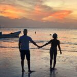 Brad Benedict Instagram - “Let’s make a silhouette heart, babe.” 🤦🏼‍♂️ #IslaHolbox #Mexico #Sunset #Silhouette #SkyOnFire Isla Holbox