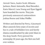 Brad Benedict Instagram - This one is going to be special. When I read the script I knew it was going to be something truly impactful. An understatement. I still can’t believe I get to be a part of it. #AJazzmansBlues #comingsoon #netflix #tylerperry Tyler Perry Studios