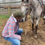 Brad Benedict Instagram - Meet Sardine, he’s a keeper. #horsefriend #ranchlife #montana E BAR L Ranch