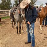 Brad Benedict Instagram - Meet Sardine, he’s a keeper. #horsefriend #ranchlife #montana E BAR L Ranch