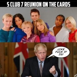 Bradley McIntosh Instagram - Who made this? 😂🤣 #Sclub7 #borisjohnson #meme