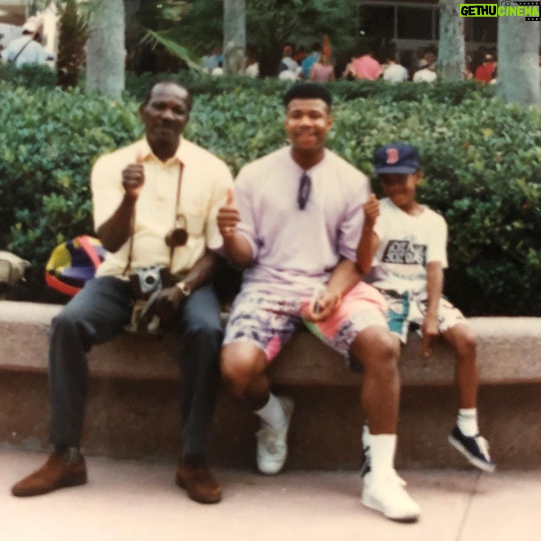 Bradley Mcintosh Instagram - 3 generations of dads #happyfathersday #RIPgrandad 🙏🏾♥️ #1989 #Disneyland #florida