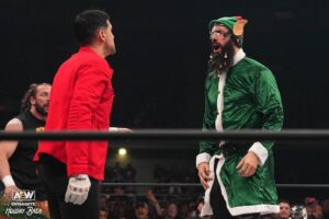 Brandon Bogle Instagram - Ya stop an elf from delivering presents..

You get some North Pole grade cold spray
#AEWDynamite