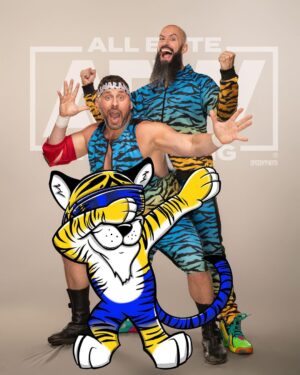 Brandon Bogle Instagram - After this last weeks #BeingTheElite, what would a Colt/Cutler mascot look like? 🤔

My wife (@ladycutler) made this blue/yellow dabbing tiger 🐯