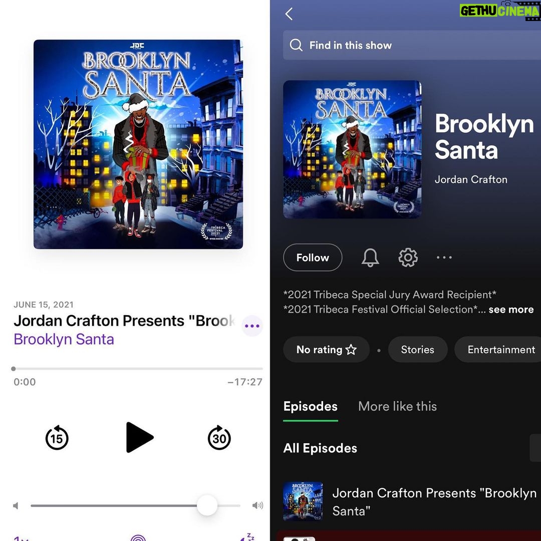 Brandon Gilpin Instagram - WINS WINS & More WINS!!! What a way to start off 2023! “BROOKLYN SANTA” WON GOLD in “Best Scripted Fiction” SILVER in “Best original Score” at the Signal Awards. @signalawards Jordan CRAFTON @iamjdcrafton , you are a True Visionary, and you continuously prove to us why. I am so proud of you brother. I remember you calling me saying, yo I got this idea , you gonna be the lead & trust me this is gonna be a Hit! & I was like “ok, I trust you” Now look , You are an Award Winning writer & Director📝🎬 And now you turned me into an Award winning ACTOR 🕴️🤩🤩 I can’t wait till the next project we work on cause you know we gotta upppp iTTT BAYBEEEEE!! WE DON DID ITTT, on too da next but we still gon celebrate like we won the world CUP😂😂 SIRIII PLAY “ OUT & BADDD” WOIIIIIII WE AH GO TUN UP TONIGHTTTTT Cast & crew, love y’all all we did it! Thank you @signalawards & everyone who voted for us! We truly appreciate you 🖤🫶🏾🤩 But if you haven’t Listened to it yet, ITS AVAILABLE FOR FREE ON SPOTIFY & APPLE PODCAST!! Please tune in!! We won award in JANUARY???? Nahh this year gon be amazing. #ShowTimeBrando #BrandonGilpin #jordancrafton #signalawards #Actor #podcast #scriptedpodcast #jdcfilms