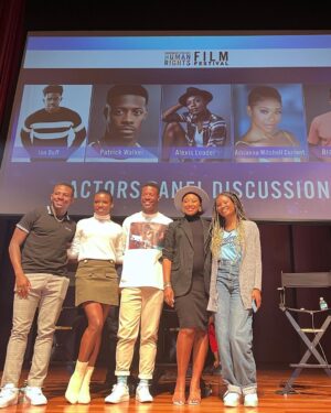Brandon Gilpin Instagram - Thank You Morehouse For inviting me too come back to the Institution that made me & Be apart of this wonderful Panel alongside these talented actors! 
@morehousefilmfest @morehouse1867 

Such a great experience to Be part of this panel and share stories & inspire other To follow your Dreams! 🖤

#ShowTimeBrando #BrandonGilpin #actor #Morehouse #telfar