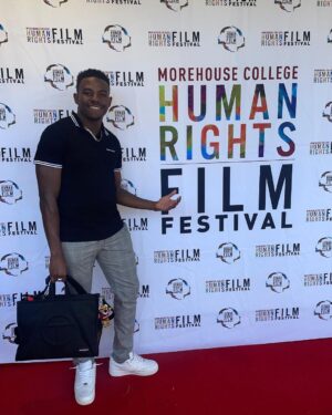 Brandon Gilpin Instagram - Thank You Morehouse For inviting me too come back to the Institution that made me & Be apart of this wonderful Panel alongside these talented actors! 
@morehousefilmfest @morehouse1867 

Such a great experience to Be part of this panel and share stories & inspire other To follow your Dreams! 🖤

#ShowTimeBrando #BrandonGilpin #actor #Morehouse #telfar