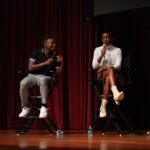 Brandon Gilpin Instagram - Thank You Morehouse For inviting me too come back to the Institution that made me & Be apart of this wonderful Panel alongside these talented actors! @morehousefilmfest @morehouse1867 Such a great experience to Be part of this panel and share stories & inspire other To follow your Dreams! 🖤 #ShowTimeBrando #BrandonGilpin #actor #Morehouse #telfar Morehouse College