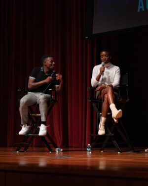 Brandon Gilpin Instagram - Thank You Morehouse For inviting me too come back to the Institution that made me & Be apart of this wonderful Panel alongside these talented actors! 
@morehousefilmfest @morehouse1867 

Such a great experience to Be part of this panel and share stories & inspire other To follow your Dreams! 🖤

#ShowTimeBrando #BrandonGilpin #actor #Morehouse #telfar