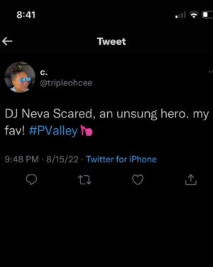 Brandon Gilpin Instagram - Still don’t have the right word to say man🥺 #pvalley Season 2 was such a roller coaster! I’m Glad y’all y’all were able to take this journey with us! #DJNevascared came back to da Pynk to turn it up wit da framily🖤 Love YALL #Pynkposse love y’all too🖤 

@katorihall Momma K thank you for everything ain’t nothing move & shake without you

P.s 
I will be Droppin PValley BTS vlogs all week so make sure y’all subscribe 🖤🔥

#ShowTimeBrando #DjNevaScared #brandongilpin #pvalleystarz