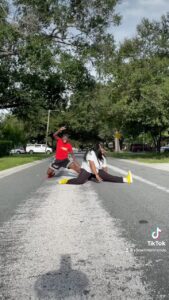 Brandon Gilpin Instagram - Hadd to hit Da #LiteFeetChallenge 💥 on Da Famous block W/ Twinnn @yungbbq 🔥💃🏾🕺🏾 She took me Outta Retirement 😂 THAT SPLITTT DOEEEEEEE???? 🔥🔥 #ShowTimeBrando #YungBbq #happyFriday