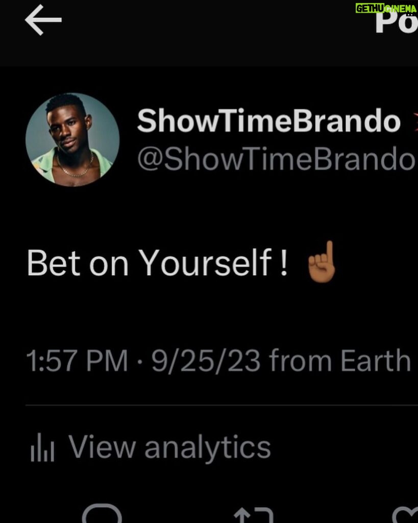 Brandon Gilpin Instagram - Bet on Yaself ☝🏾💯🗽🇯🇲🤩 Tell me you’re Favorite Line From Move Like Dat !!👇🏾👇🏾 🎵Link in bio 🎵 #ShowTimeBrando #MoveLikeDat #NYC