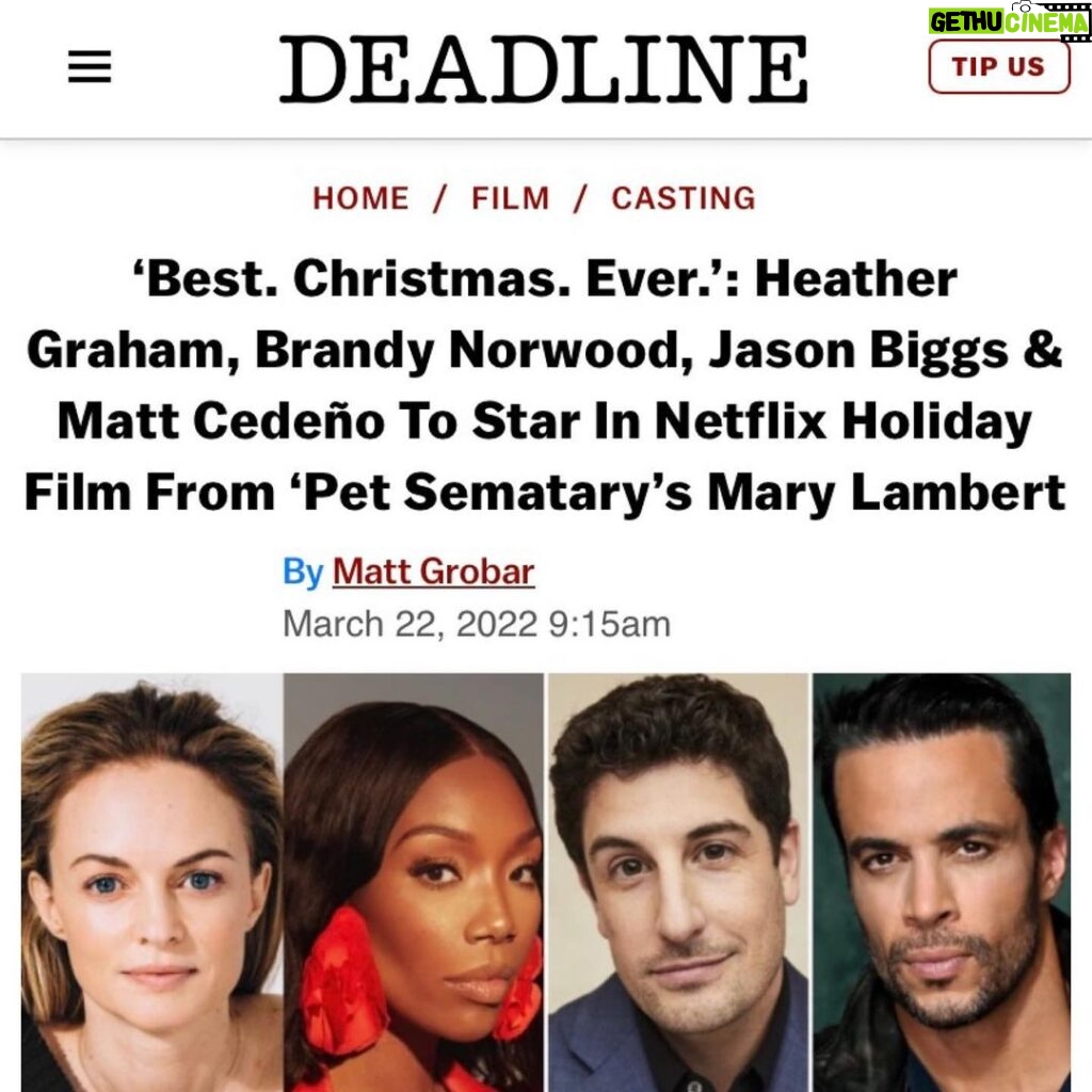 Brandy Norwood Instagram - Get ready for the Best Christmas Ever ♥️ I’m so excited to join this phenomenal cast for this special holiday film coming soon to @netflix 🎁 slide for the vibes 🙏🏽♠️🎼🎵🎶 Utah
