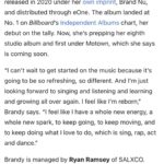 Brandy Norwood Instagram – Thank you God for a dream come true! I’m so excited to announce my partnership with @motownrecords and the incomparable @theethiopiandream. Thanks to my team and my beautiful fans for riding with me all these years. ♥️♥️ @thisisryanramsey @salxo @salxco ♠️ Swipe to read more on @billboard #BlackWomanMagic