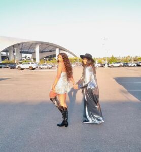 Brandy Norwood Instagram - Thank you my sweet girl for taking your Mom out on the town. I love you @syraismith ♥️ #renaissanceworldtour thank you @msvfox for your beautiful hospitality and letting us join you in your suite. What a lady♥️ SoFi Stadium