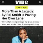 Brandy Norwood Instagram - So proud of you beautiful soul @syraismith ♥️ thank you @vibemagazine for recognizing her pure spirit, beauty, and most of all her talent. @4evervaughn you rock! #morethanalegacy